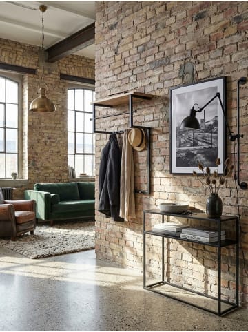 KADIMA DESIGN Design Wandgarderobe Mango Massivholz Metall 60x76x26 cm