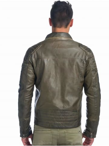 KOROSHI Leder-Effektjacke in braun