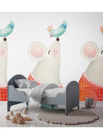 A.S. Création Tapete Monsieur Mouse in Pastellrosa