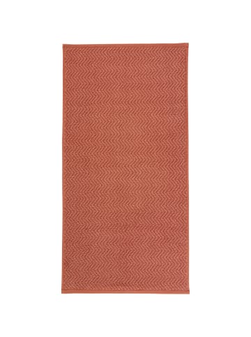 REDBEST Frottier, Jacquard Duschtuch 2er-Pack Palmdale in terra