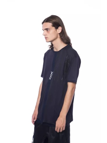 Nicolo Tonetto Blau Baumwolle Herren T-Shirt