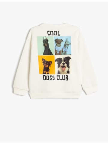 KOTON Sweatshirt in Ekru