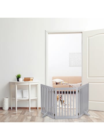 relaxdays Absperrgitter in Grau - (B)154 x (H)70 cm
