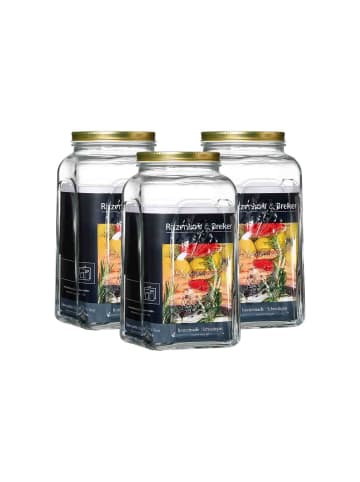 Ritzenhoff & Breker 3er Set Einmachgläser Homemade 3 l in transparent