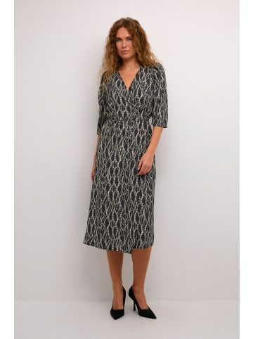 Kaffe Kleid KAdunora Regular fit in Black/Grey Graphic Simili