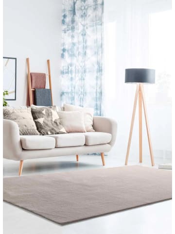 Atticgo Waschbarer Hochflor-Teppich LOFT in stein