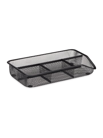 relaxdays Schreibtischorganizer in Schwarz - (B)27,5 x (H)4,8 x (T)16 cm