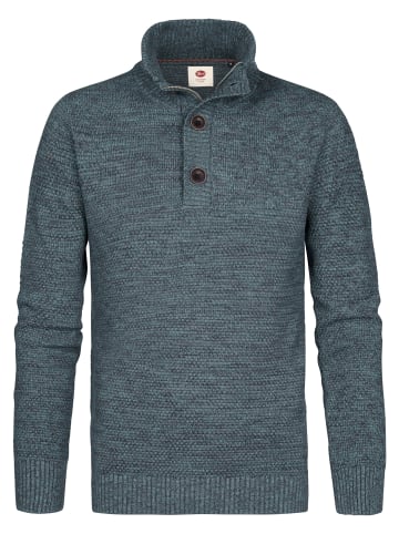 Petrol Industries Melierter Strickpullover millfield in Blau