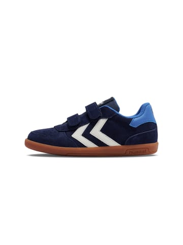 Hummel Klettverschluss Sneaker Victory Suede Lebensstil Kinder in BLACK IRIS