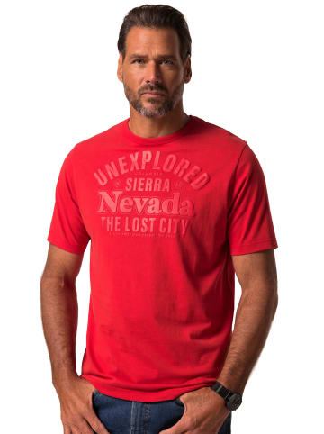 JP1880 Kurzarm T-Shirt in chilli rot