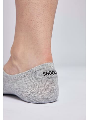SNOCKS Füßlinge aus Bio-Baumwolle Grau 6 Paar
