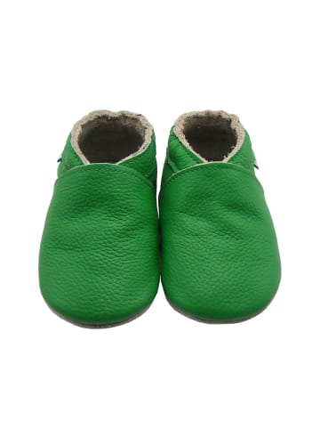 Yalion Leder-Krabbelschuhe in Hellgrün