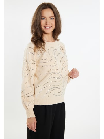 usha BLACK LABEL Damen Strick Pullover in Creme