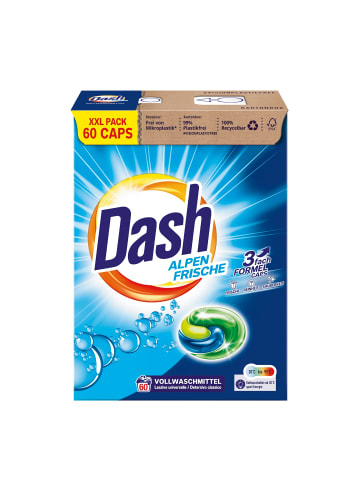 Dash XXL Alpen Frische 3in1 Vollwaschmittel-Caps Weiße Wäsche I 60 Waschladungen