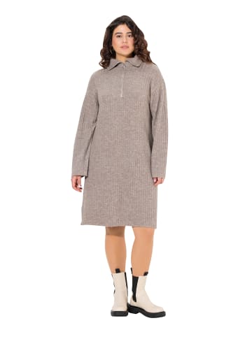 Ulla Popken Midikleid in kieselgrau
