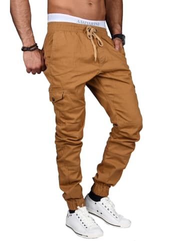 Alessandro Salvarini Hose Regular Fit in Camelfarben