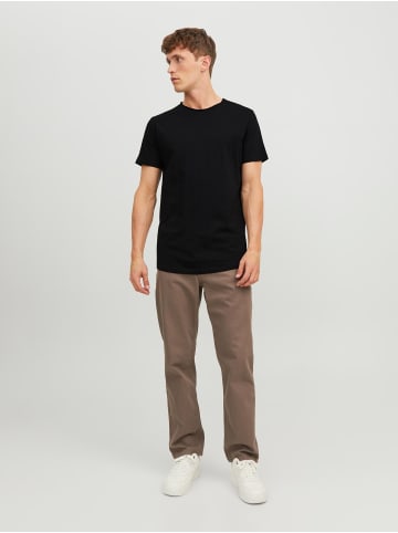 Jack & Jones Basic T-Shirt Rundhals Kurzarm JJEBASHER in Schwarz