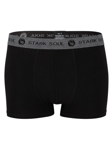 Stark Soul® Boxershorts 6'er Pack - Hipster Shorts in schwarz/dunkelgrau/anthrazit