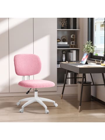 Vinsetto Bürostuhl-48L x 53B x 80-90H cm-Rosa