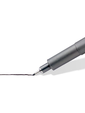 Staedtler Feinschreiber pigment liner 3 Stück schwarz + metallic marker gold und silber