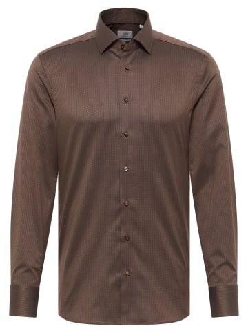 Eterna Hemd SLIM FIT in dunkelbraun
