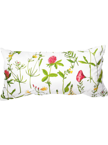 Erwin Müller Perkal-Seersucker Kissenbezug in rot-grün