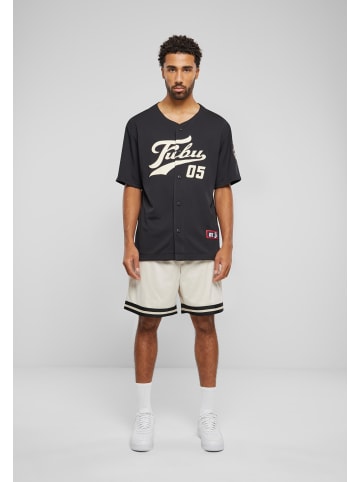 FUBU FUBU Herren FM241-014-1 Fubu Varsity Mesh Shorts in creme/black