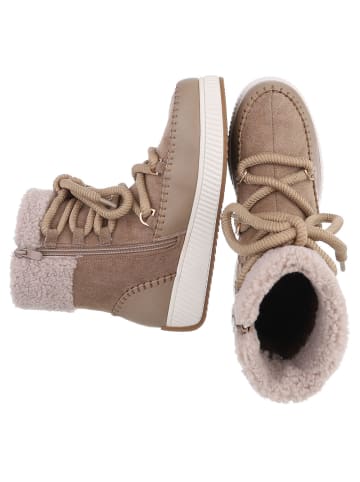 Ital-Design Stiefelette in Hellbraun