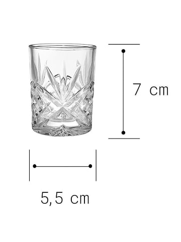 Butlers Shotglas CRYSTAL CLUB 6er-Set in Durchsichtig