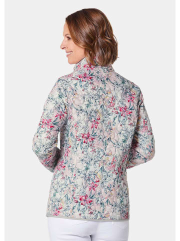 GOLDNER Kurzgröße:  Wattierte Wendejacke mit Druckmuster in rosé / grau / gemustert