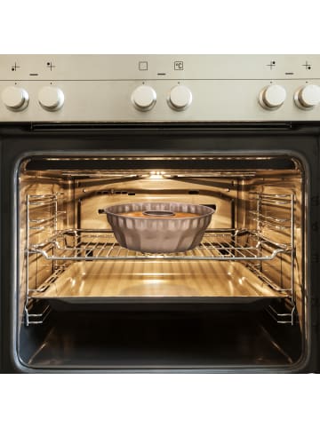 relaxdays Gugelhupfform in Beige - (H)9 x Ø25 cm