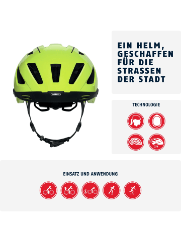 ABUS Fahrradhelm Pedelec 2.0 in signal yellow