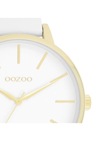 Oozoo Analog-Armbanduhr Oozoo Timepieces weiß groß (ca. 42mm)