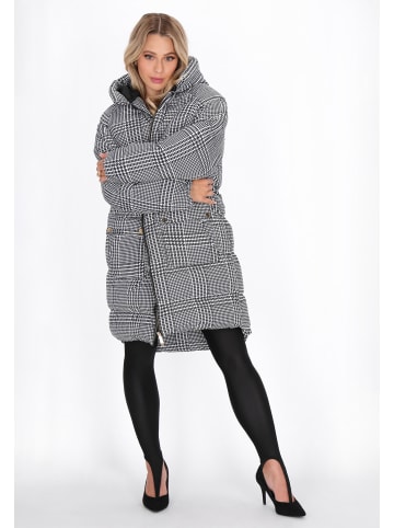 faina Women Coat in black white
