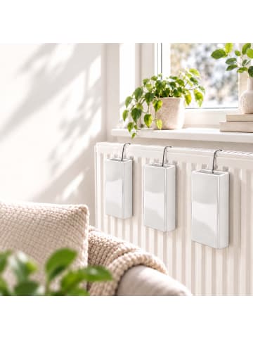 relaxdays 4 x Luftbefeuchter Heizung in Weiß - 400ml