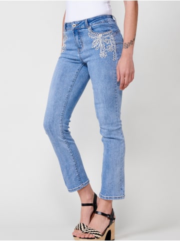 KOROSHI Gerade geschnittene jeans lang in blau
