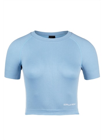 Gorilla Wear Nahtloses Crop-Top - Selah - Blue clair