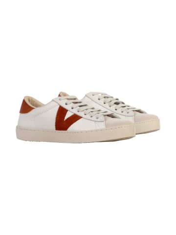 Victoria Leder-Sneaker Weiß