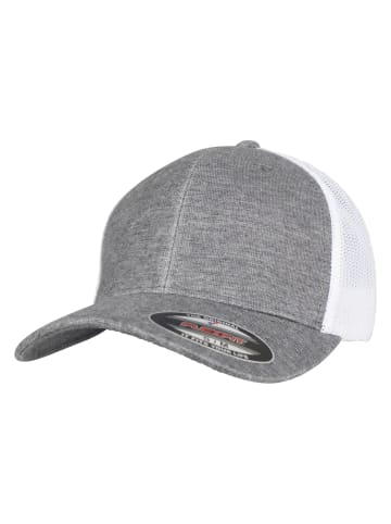 Flexfit Flexfit Unisex Retro Trucker Melange Cap in heathergrey/white