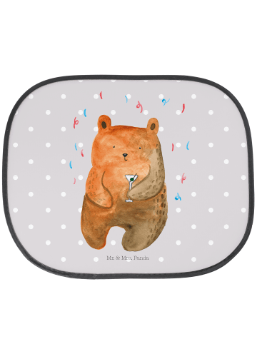 Mr. & Mrs. Panda Autoscheiben Sonnenschutz Bär Party ohne Spruch in Grau Pastell