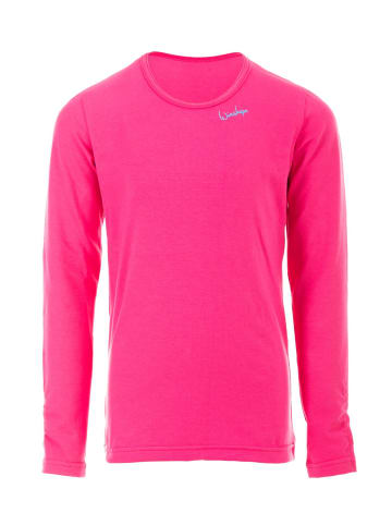 Winshape Longsleeve mit dezenter Raffung WKS1 in pink