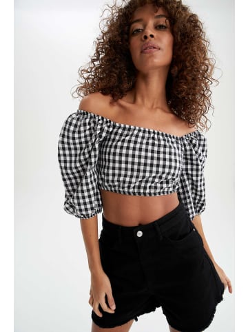 DeFacto Crop-Top FITTED in Schwarz