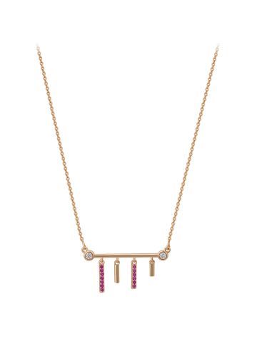 gaya Women Necklace in Rose Gold  Pink