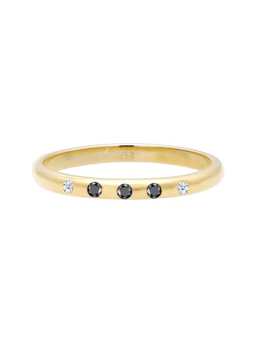 Elli DIAMONDS  Ring 375 Gelbgold Black Diamond, Verlobungsring in Gold
