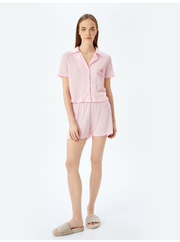 KOTON 2tlg. Outfit: Schlafanzug in Rosa