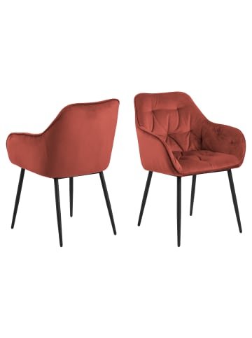 ebuy24 Esszimmerstuhl Bruks Rot 2er Set