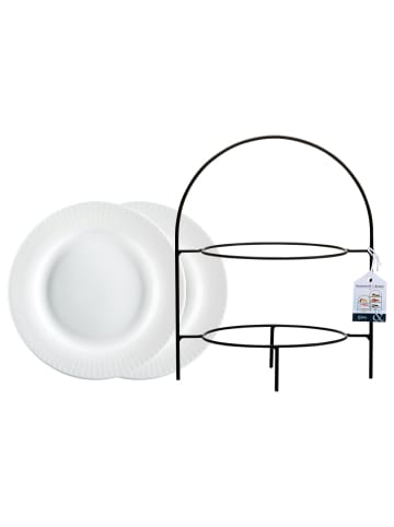 Ritzenhoff & Breker Etagère mit Teller Tjäna 2-stufig in schwarz-weiß