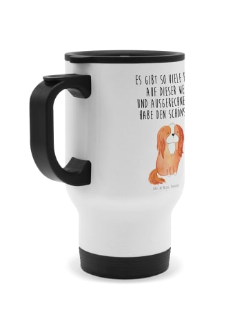 Mr. & Mrs. Panda Kaffeebecher To Go Hund Cavalier King Charles S... in Weiß
