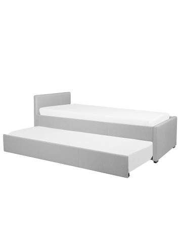 Beliani Tagesbett MARMANDE in Grau - (W) 86 x (H) 82 x (L) 214 cm