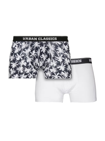 Urban Classics Boxershorts in palm aop+white